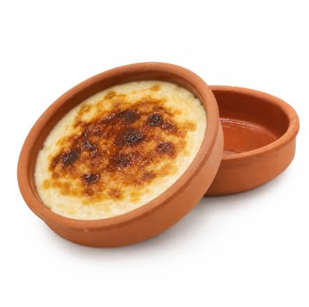 NORDIC SCHILLER Handgefertigte Tonschüsseln 450 ml, 2er Set, 16x4 cm, Braune Glasierte Tontöpfe aus Ton, Ofenfest und Mikrowellengeeignet, Ideal für Servieren und Kochen, Ofengerichte Sütlaç und Güveç
