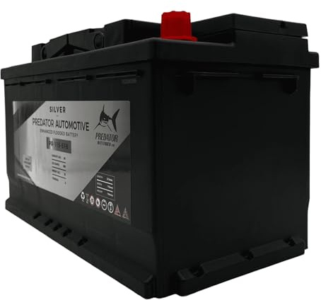 Predator Batteries Silver 115 EFB Car Battery | 12V 85Ah 880CCA PR-115-EFB | High Performance Enhanced Flooded Car Battery for Start Stop Vehicles | Heavy Duty Reliable Automotive Battery