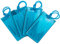 4er-Pack Kofferanhänger | Flexibler Gepäckanhänger für Koffer, Taschen und Gepäck | Adressanhänger | Namensschilder aus PVC | Luggage Tags | Blau