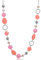 Bulinlin Silber Perplen Lang Kette für Damen Boho Statement Chain Halskette Modeschmuck Geburtstagsgeschenke für Frauen（Dark light pink）