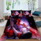 NYSMGS Anime Bettwäsche 155x220 3D Motiv Anime Frau Bettbezug Mit Reißverschluss Sommer Weiche Mikrofaser Bettwäsche-Set Bettbezüge Mit 2 Kissenbezug 80x80 cm Für Kinder Junge Mädchen