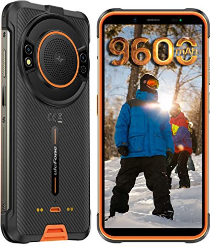 Ulefone Power Armor 16 Pro Outdoor Smartphone 2022, Android 12 Outdoor Cellulare Octa Core 122dB Altoparlante 9600mAh Batteria 8+64GB/SD-128GB, Fotocamera 16MP IP68 Impermeabile NFC/OTG/GPS 4G Dual