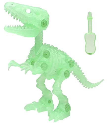 ibasenice 1 Satz Schraubendreher Dinosaurier Mini-leuchtfiguren Mini-tierfiguren Leuchten Im Dunkeln Realistisches Dino-Spielzeug Glühen Im Dunklen Skelett Plastik Leuchtend 3D Werkzeug