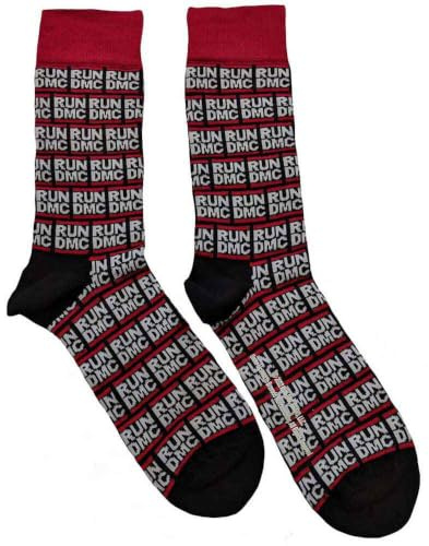Run DMC SOCKSHOP Music Collection 1 Pair Cotton Socks All Over Logo One Size