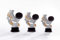 eberin · Eishockey-Pokal, Resinfigur Eishockey, Silber mit Gold und schwarz, mit Wunschtext, Größe 20 cm