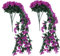 Garneck 2 STK Kunstpflanze Falsches Violett Simulation Grünanlage Simulationsanlagen Falsche Pflanze Veilchen Künstliche