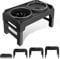 Elevated Dog Bowls 4 Adjustable Heights Raised Dog Bowl Stand with Slow Feeder Food Bowls & Non Spill Water Bowl Set, Adjusts to Heights 3.2, 8.7, 10.2, 11.8 for Small Medium Large Pets Dog Cat