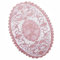 4 Stück Bestickte Tischmatte, 41*31cm Platzsets Spitze ovale Tischdecke mit Blumenmuster Spitzendeckchen Häkeldeckchen Vintage-Tassenmatte, Vasenmatte Untersetzer für Küche,Esszimmer,Party,Hochzeit
