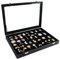 HOORayeah Badge Display Box - 13.8 X 9.5 X 2.0 Inches Pin Case With Velvet Pad and Glass Top for Medals, Badges, Ribbons, Brooches, and Jewelry