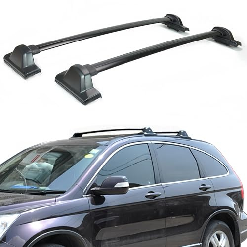 para H-Onda CRV Barras de Techo, Rieles Portaequipajes para 2002-06 2007-11 2012-16 2017-24, Fit Coches con Rieles Aleación de Aluminio Capacidad de Carga de 180kg, con Herramientas de Instalación