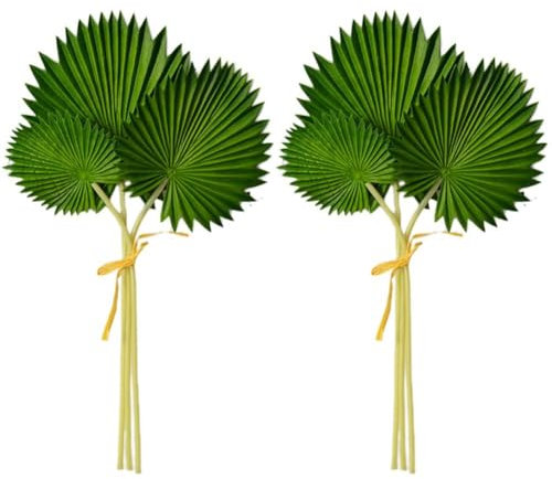 Baokuan Künstliche Palmenblätter, Stängel, Grüne Tropische Palmenblätter, Künstliche Monstera-blätter, Pflanze Für Palmsonntag, Blumenarrangement, Zuhause, Küche, Party, Tischdekoration
