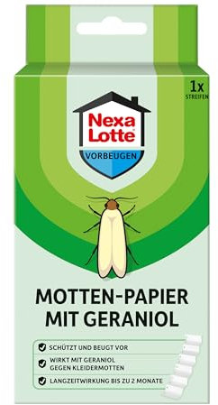 Nexa Lotte Motten-Papier mit Geraniol, 1 Streifen, Grün