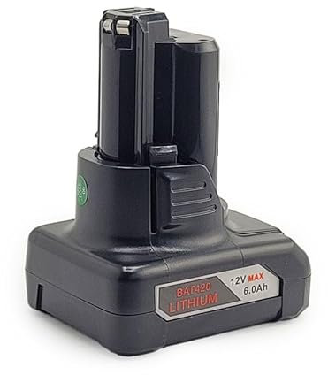 Acconic Werkzeug Akku für Bosch BAT420, GBA 12V 30, D-70745 2607336013 26073360 12V 6.0 Ah