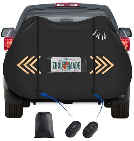 Bike Rack Covers for 1 or 2 Bikes for Outside Storage，840T Extra Heavy Duty Waterproof Anti Rain Dust UV Protective Bicycle Cover for Mountain Bike with Storage Bag 2XL:208*95*120 cm