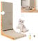 Scratching Board for Indoor Cats,L Shaped Cat Scratching Post,Durable Tall Cat Scratching Post with Ball Toy,Cat Desk Bed Cardboard Cat Scratchers for Wall,Corner,29 * 40 * 68cm
