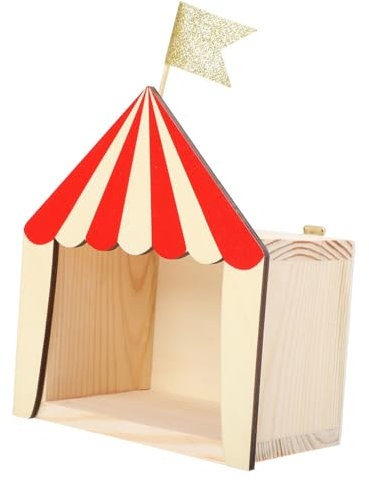 Hemobllo Holz-zirkusregal Für Kinderzimmer Wandregal Im Zirkusform Dekorativer Aufbewahrungskasten Für Wohnzimmer Und Schlafzimmer Robust Und Kinderfreundlich