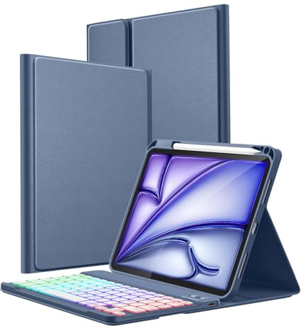 Vobafe Hülle mit Tastatur für iPad A16 11 Generation 2025/10 Gen 2022 10,9