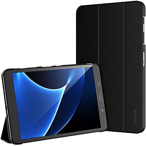 JETech Hülle für Samsung Galaxy Tab A 10,1 2016 (T580 / T585, Nicht für Modell 2019), Schutzhülle mit Ständer Funktion und Auto Schlaf/Wachen (Schwarz)