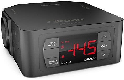 Elitech Digital Regulador de temperatura Termostato Doble Relé de todo Controlador de Temperatura Digital pantalla LED 220 V ATC-1550