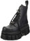 New Rock Donna New Mili Pelle Black Stivali 41 EU