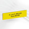 Personalisierte PVC Briefkastenschild mit selbstklebender Rückseite – 10 x 2,5 cm – Lasergravur – 20 Farben verfügbar (Gelb)