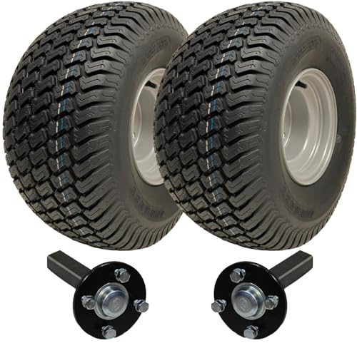 Parnells - Atv Quad Anhänger-Set, 2 Stück Wanda-Reifen und Räder, 20 x 10,00-8 + 100 mm Stahlfelgen + 2 Naben-/Stichachsen, ohne Anhängerkupplung, Durchmesser 500 mm, 900 kg, nicht Straßenzulassung