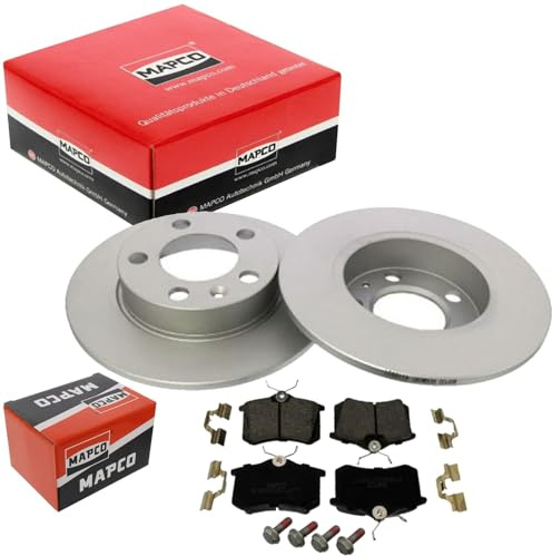 MAPCO Bremsensatz, Scheibenbremse 47858HPS | Compatible con: Audi A1, A1 Sportback, A2, A3, TT, TT Roadster, Seat Cordoba, Ibiza III, Ibiza IV, Ibiza IV SC, Ibiza IV ST