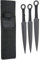 KOSxBO® 3 Expendables Wurfmesser Kunai 22,6 cm - Throwing Knife - schnelles Werfen Messer schwarz Edelstahl - Trainingsmesser - Gürtelmesser - Wurfnadeln Set inklusive Etui