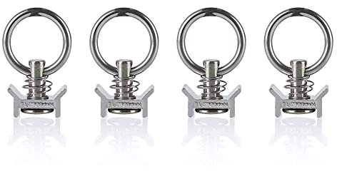 Öse für Airlineschienen, Verzurrösen für Airline System, Transportschiene, Transportsicherung, Halterung, 4er Set, RACEFOXX