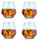 Diamond Whisky Glasses 4er-Set Gekipptes Scotchglas 300 Ml Whiskyglas Moderner Look Für Männer Frauen, Papa, Ehemann, Freunde, Glaswaren Für Bourbon/Rum/Bar Tumbler