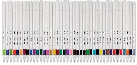 EMOTT Fineliner Pens, Fine Point (0.4mm), Assorted Ink, 40-count, Complete Color Set