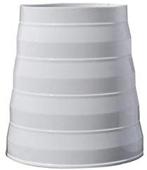 Runde Rohrverschraubungen aus Kunststoff, Rohr-Reduzierstück, Multi-Reduzierstück, Abluftventilator, Lüftungsschlauchanschluss, Adapter, 15–18 cm, Weiß