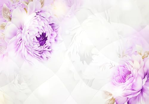 Photo Wallpaper 3D Wallpapers Non-Woven Wall Mutals Pink Purple Flower Butterfly Wall Paper Mural Giant Poster 350x245cm