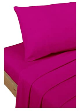 Luxury Extra Deep 16”(40cm) Fitted Sheets 200 Thread Count Egyptian Cotton bedding Luxurious Bedsheet (Fuchsia, Double: (137x193cm) + 40cm/16 inches Deep)