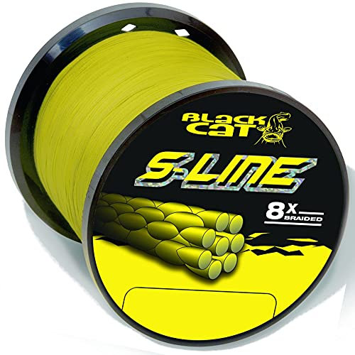 Black Cat S-Line Schnur - 3000m Wallerschnur, Durchmesser/Tragkraft:0.42mm / 45kg
