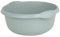 JMS we create smile - Plastic Round Bowls Kitchen Sink, Basin Mixing, Washing Up Bowl Tidy Organizer (28cm Round Bowl, Silver Sage)