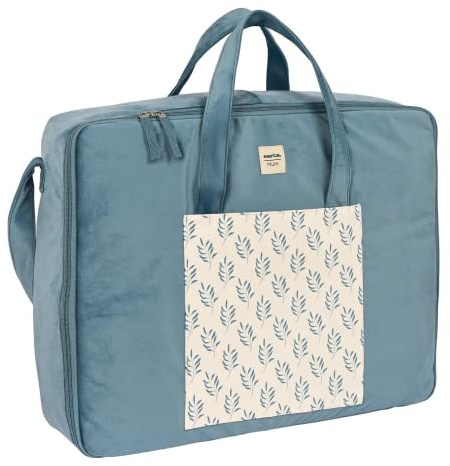 Valise Safta Leaves Turquoise (50 x 40 x 14 cm)