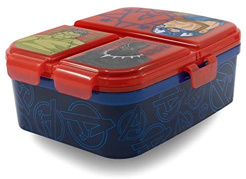 Fiambrera infantil múltiple xl con 4 compartimentos de Los Vengadores - Marvel