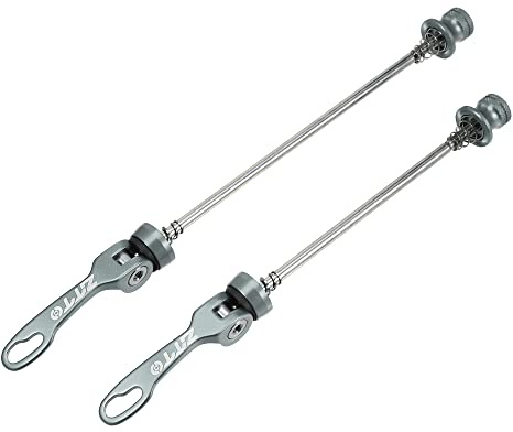 A ABSOPRO 2 Stück Fahrrad Schnellspannachsen 5.91 7.28 Titan Ton
