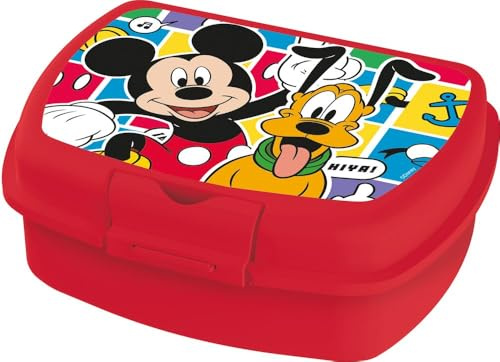Tataway in viaggio si cresce Disney Sandwich-Box für Kinder, aus Kunststoff, Mickey Maus, nützlich, um den Snack aus dem Haus zu nehmen