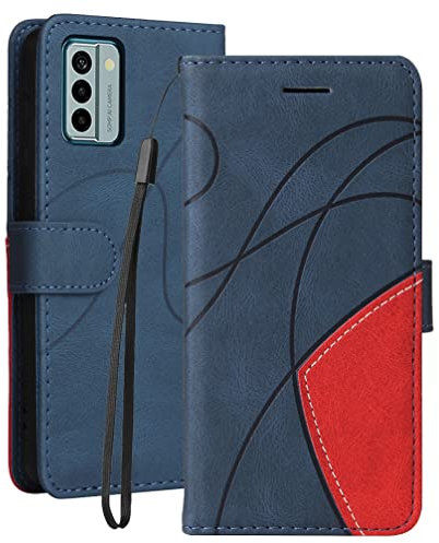 Klapber Custodia per Nokia G22 Custodia in Pelle per Nokia G22 Cover Case Portafoglio con Slot per Schede e Chiusura Magnetica Guscio in Silicone Cover per Nokia G22, Blu