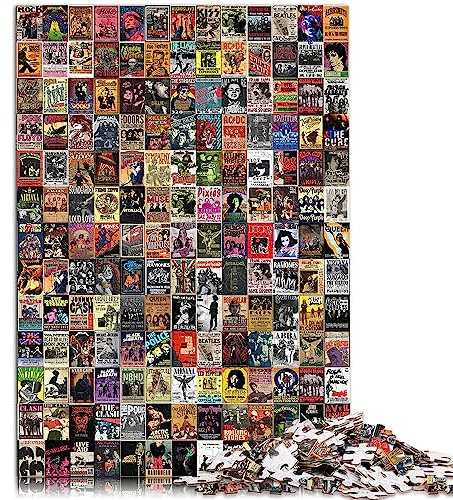 BUBELS 1000 Piece Adult Jigsaw Puzzle Vintage Cardboard Puzzle Game Toys for All Ages Family Puzzles Gift 10.27x14.96inch