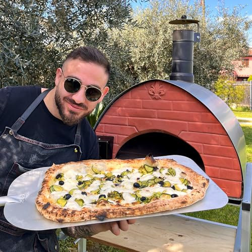 PASSION Pizza Party Four à pizza multicombustible – Four à pizza portable – Four à pizza à gaz – Four à pizza à bois – Four à pizza de jardin – authentique pizza napolitaine à la maison