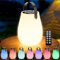 Wilktop Solar Tischlampe Outdoor 2 in 1, Solare Aufladung & USB-Ladung Fernbedienung, RGB 8 Farben Dimmbar, IP44 Wasserdicht Solarlampen für Außen tisch für Außen, Garten