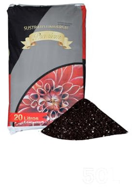Jardin202 - Sustrato Universal Premium con Fibras de Coco, turbas, sustrato Vegetal, Perlita y enriquecido Ideal para Todo Tipo de Plantas | 2 Sacos de 20 litros -