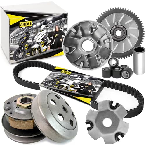 Area1 Variomatik Convertitore cinghia trapezoidale compatibile con 2 tempi 50ccm, compatibile con Agility RS Naked, Dink G-Dink Grand Dink Heroism Like People Super8 Super9 Top Boy compatibile con