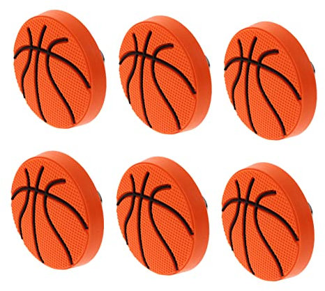 FOYTOKI 6piezas Perillas Anticolisión De Baloncesto Para Niño Niña Tiradores Creativos Para Armarios y Habitaciones Infantiles