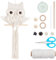 ORIGACH Makramee Wandbehang Set für Anfänger, Makramee Eule Wandbehang Kit Mit Anleitung Makramee Knüpf-Set Zum Basteln und Knüpfen Set für Wandbehang Dekoration Für Das Wohnzimmer