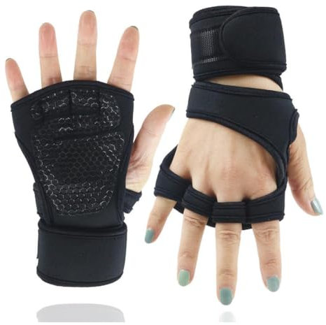 SGERUFZ Gants de Musculation Hommes et Femmes, Gants d'entraînement ouverts, Gants de Fitness pour Haltérophilie, Gymnastique, Maniques, etc. Gants de Salle de sport Respirants et Antidérapants