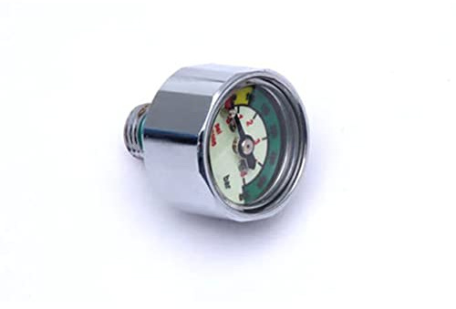 BEALIFE Bouteille de plongée Cylindre d'oxygène Compteur de pression Premier étage 350 Bar Jauge Plaqué Laiton Fileté Interface Manomètre Sports Nautiques